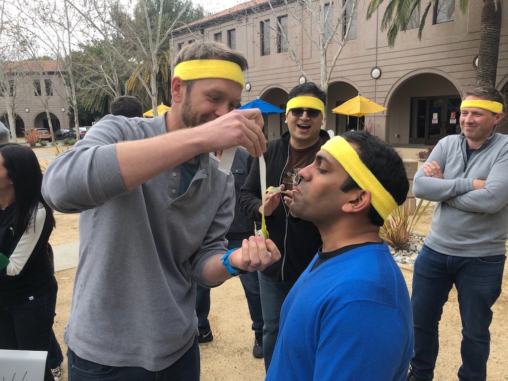 Team collaboration moment